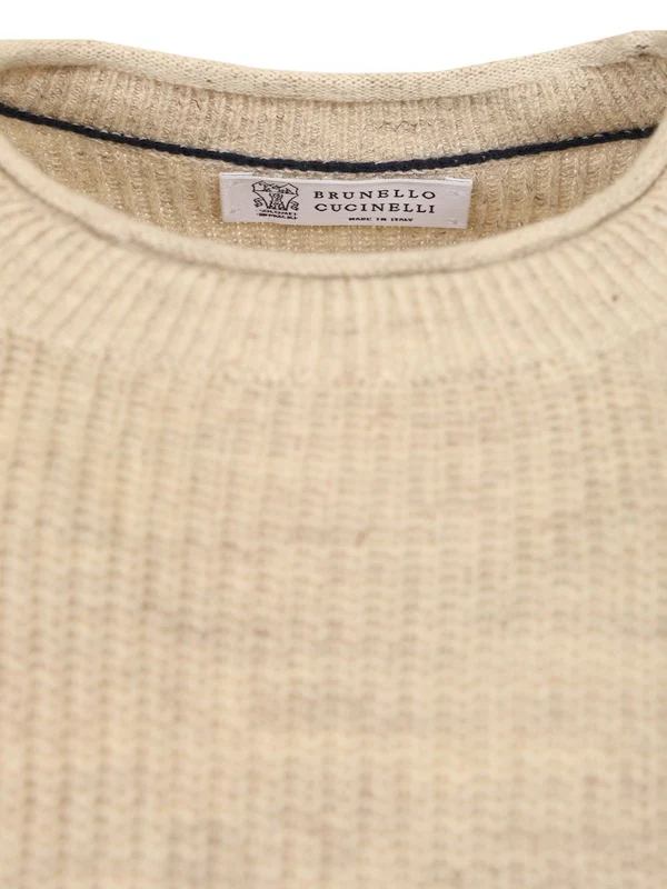 Linen Cotton Crew Neck Short Sleeve Knit - Image 4