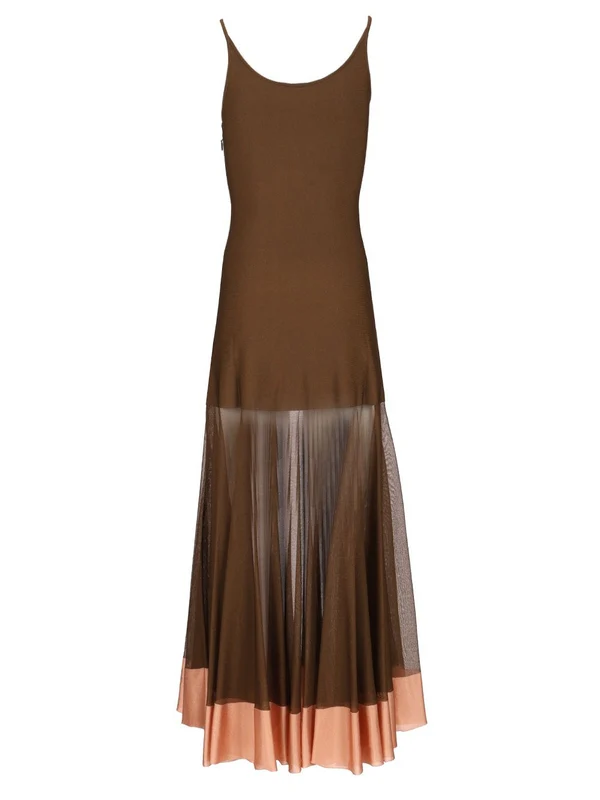 Sheer Viscose Knit Dress - Image 2