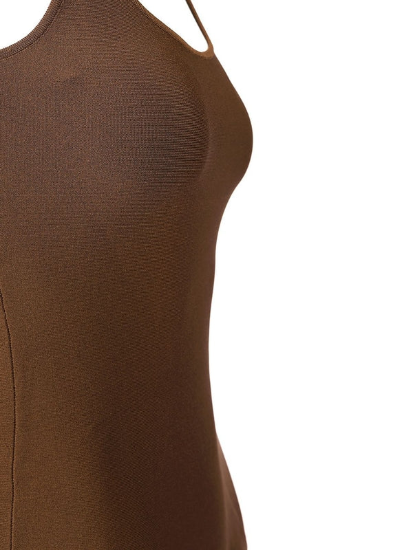 Sheer Viscose Knit Dress - Image 4