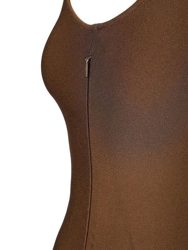 Sheer Viscose Knit Dress - Image 5