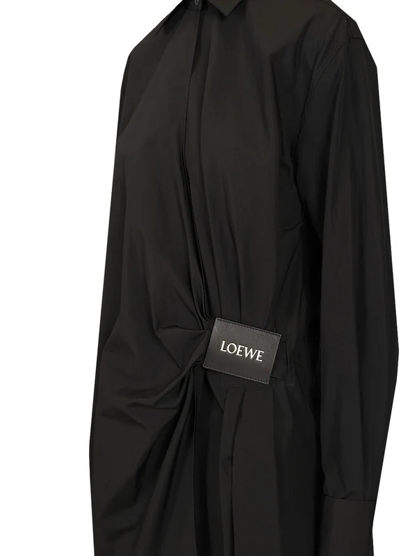 Logo Label Draped Dress - Image 3