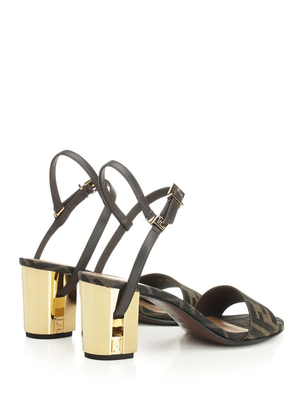 FF Jacquard Sandal Heels - Image 3