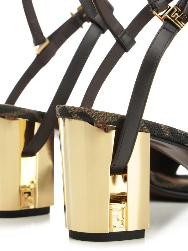 FF Jacquard Sandal Heels - Image 6