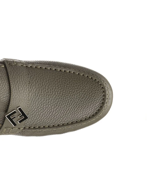 FF Logo Leather Driving Shoes - Image 4