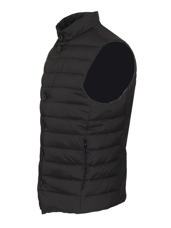 Striped Quilted Padded Vest - Image 3