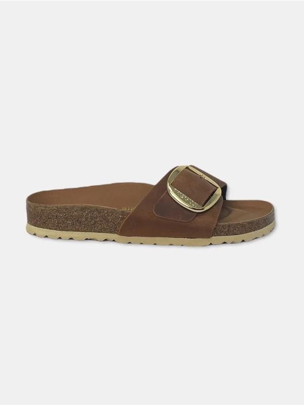 Madrid Big Buckle Leather Sandals - Image 3