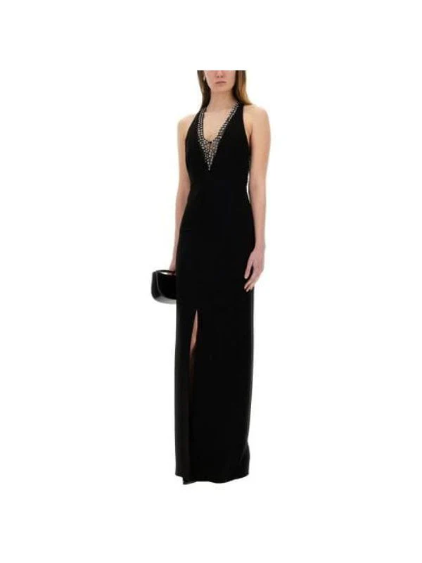 Jewel Embellished Sleeveless Long Dress - Image 2