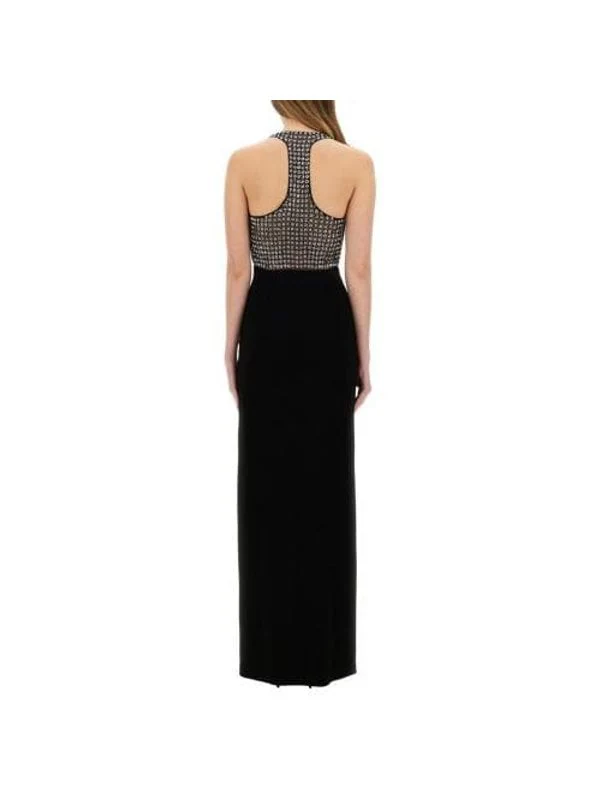 Jewel Embellished Sleeveless Long Dress - Image 3