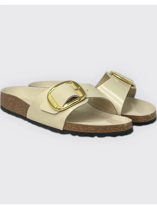 Madrid Big Buckle Leather Slide - Image 3