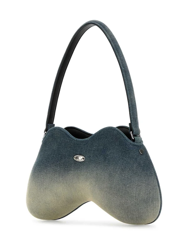 Double D Logo Denim Shoulder Bag - Image 2