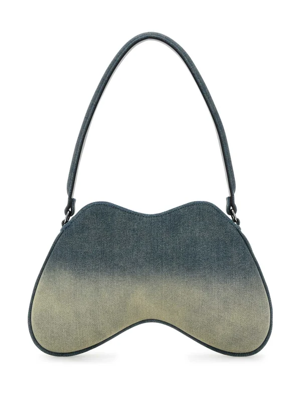 Double D Logo Denim Shoulder Bag - Image 3