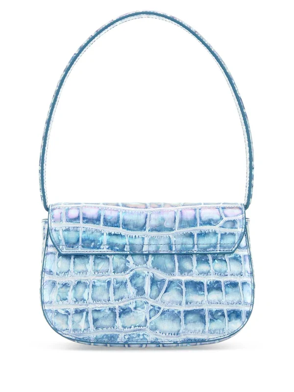 1dr Logo Croc Effect Leather Shoulder Bag - Image 3