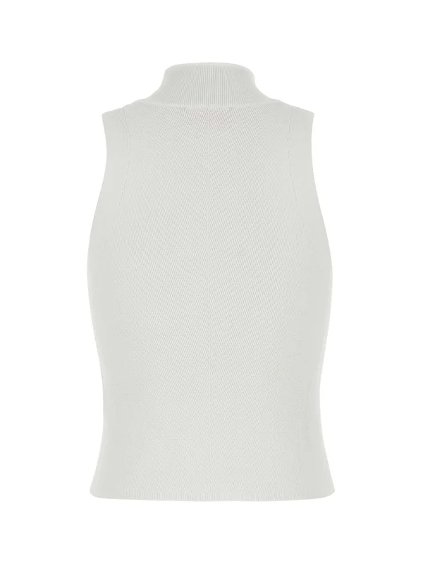 Onervax High-neck Ribbed Knit Sleeveless
  Top - Image 2