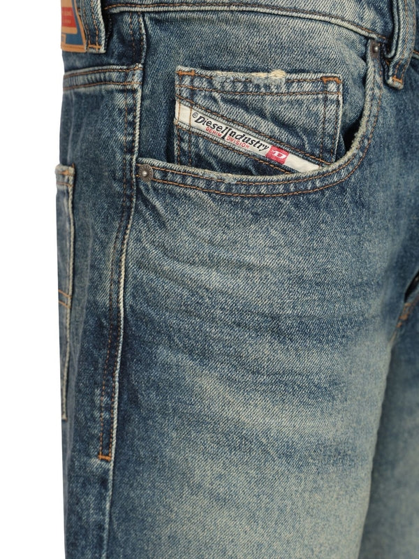 Washed Denim Shorts - Image 3