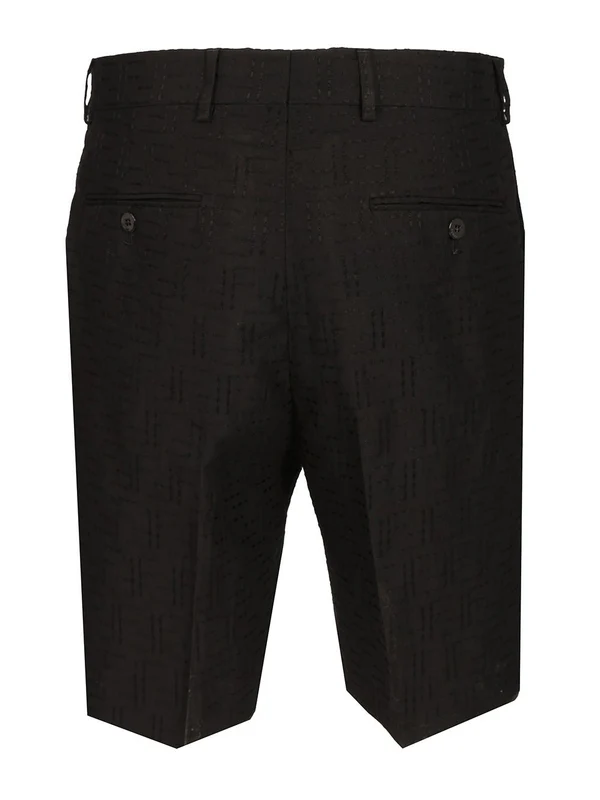 FF Jacquard Linen Bermuda Shorts - Image 2