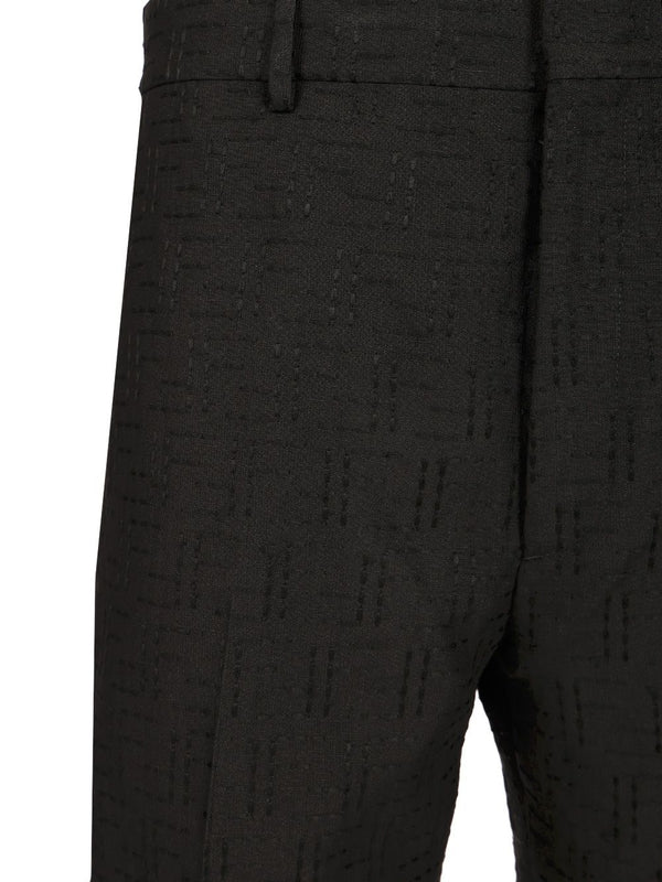 FF Jacquard Linen Bermuda Shorts - Image 4