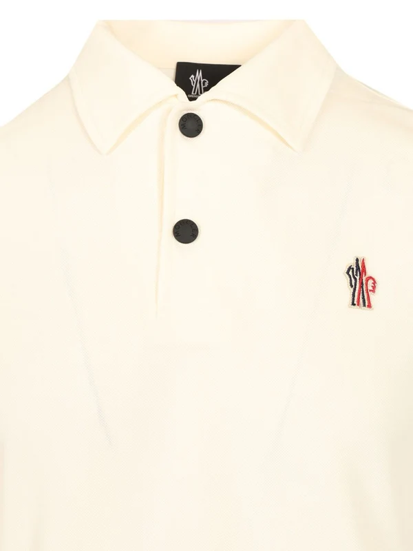 Logo Patch Nylon Polo Shirt - Image 3
