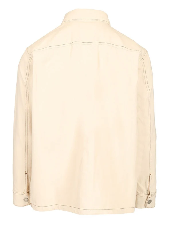 Heart Logo Cotton Overshirt Jacket - Image 2