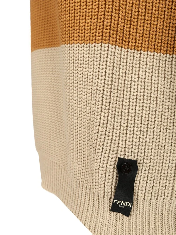 LOOK 43 Striped Knit Polo Shirt - Image 5