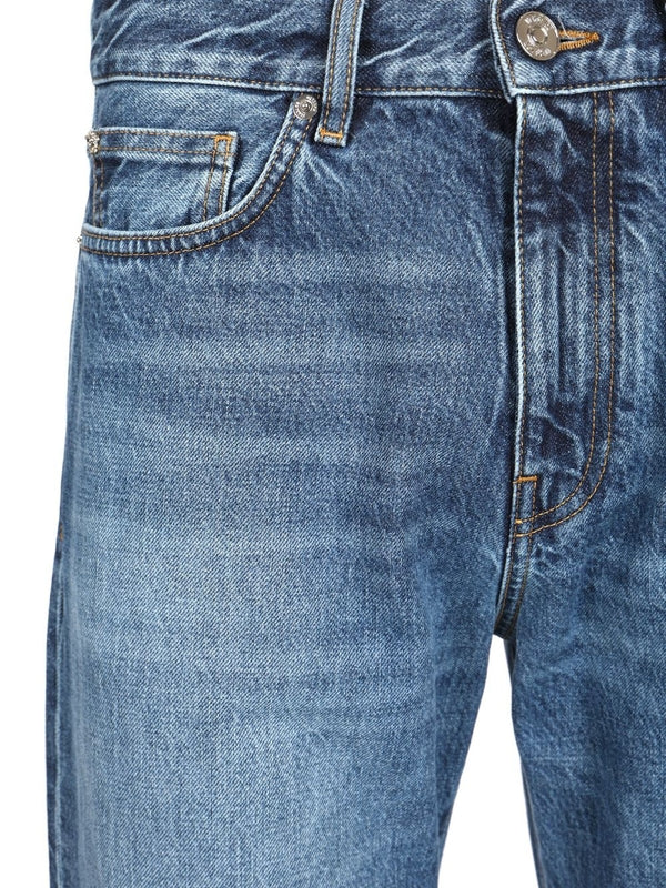 Stone Washed Denim Pants - Image 4