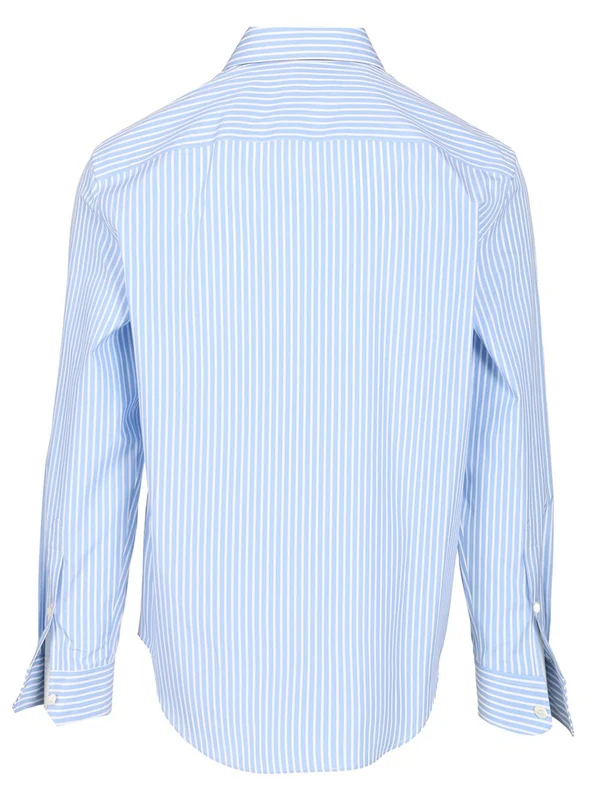 Informal Medusa Embroidered Stripe Shirt - Image 2