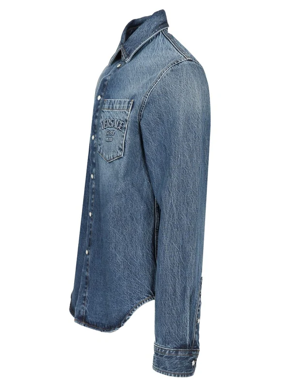 Milano Washed Denim Shirt - Image 3
