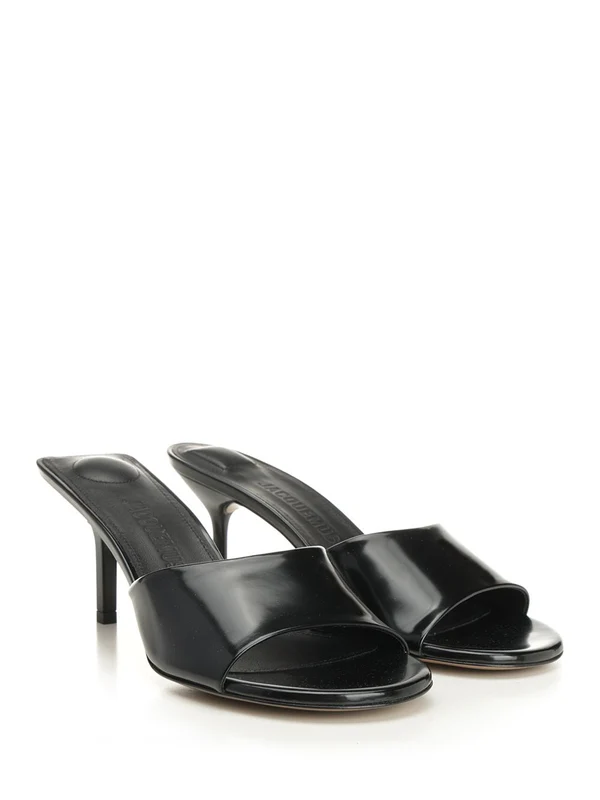 Les Mule Cubisto Leather Sandal Heels - Image 2