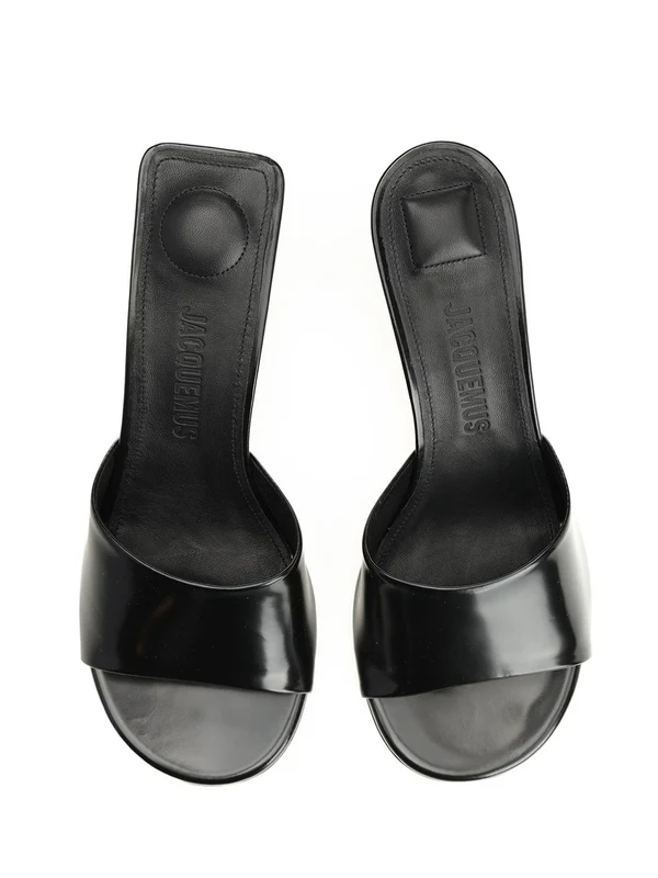 Les Mule Cubisto Leather Sandal Heels - Image 5