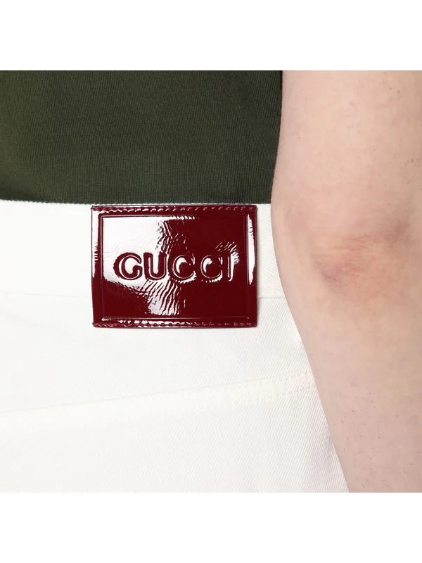 Flared Short Denim Pants - Image 3