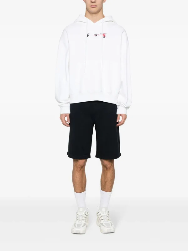 Logo Embroidered Cotton Shorts - Image 2