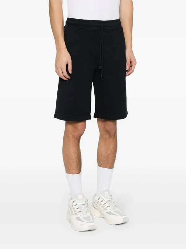 Logo Embroidered Cotton Shorts - Image 3