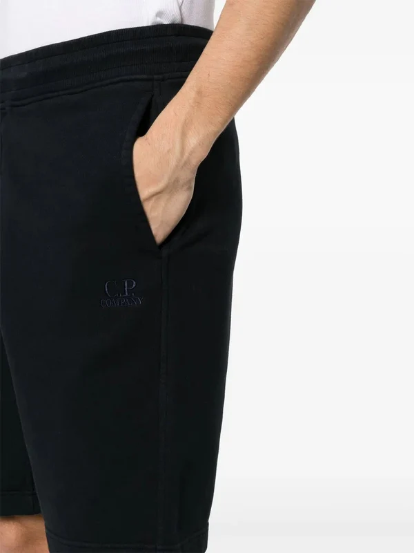 Logo Embroidered Cotton Shorts - Image 5