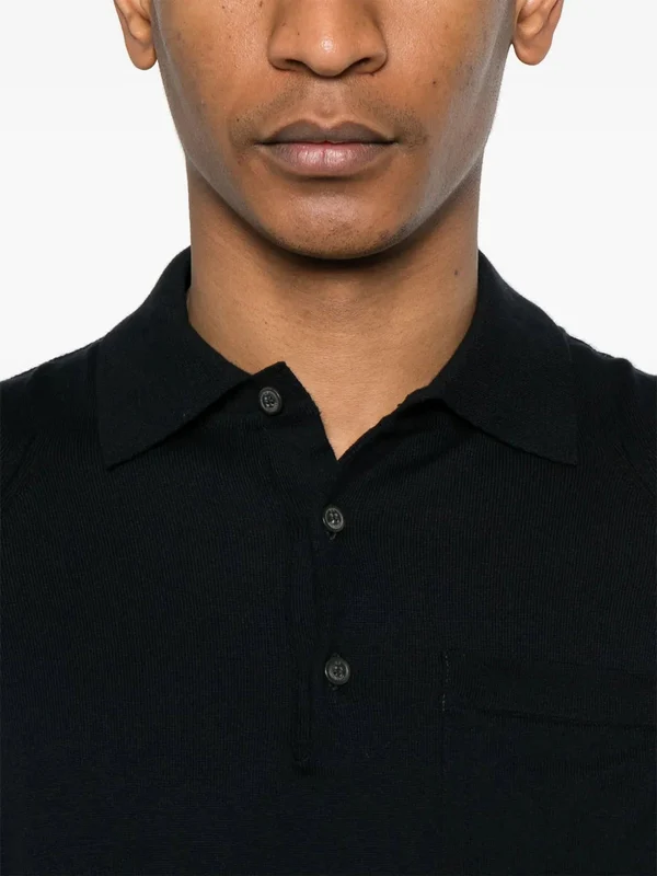 Logo Detail Cotton Polo Shirt - Image 4
