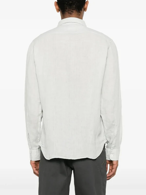 Logo Pocket Linen Shirt - Image 4
