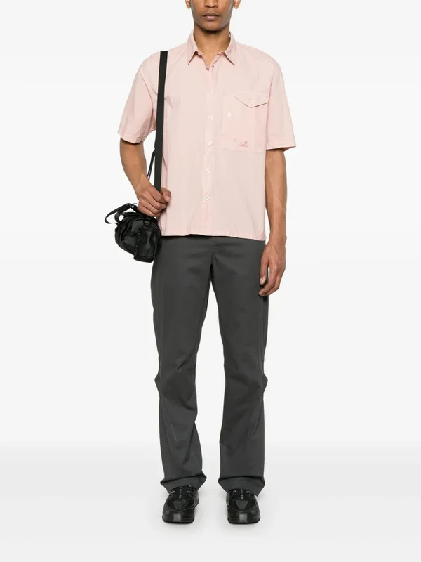 Logo Pocket Cotton Short Sleeve Shirt - Image 2