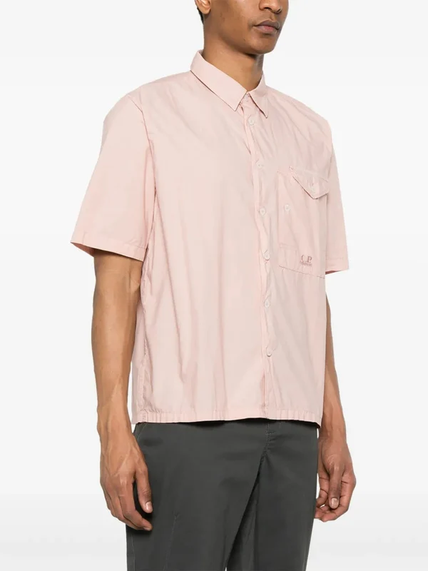 Logo Pocket Cotton Short Sleeve Shirt - Image 3