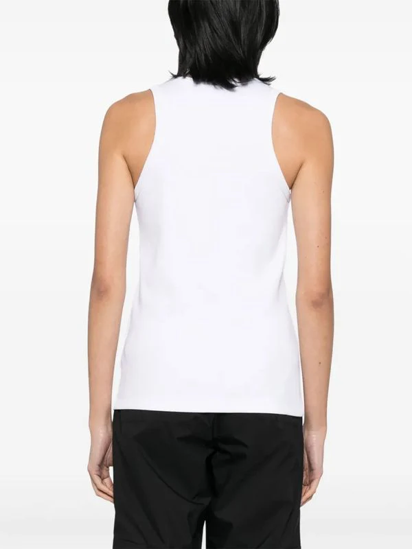 Logo Patch Cotton Tank Top - Image 3
