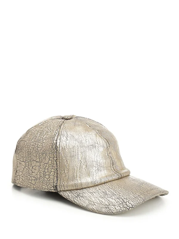 Gold-Tone Denim Cap - Image 2