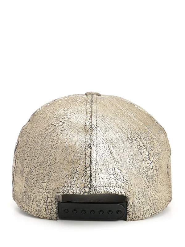Gold-Tone Denim Cap - Image 3