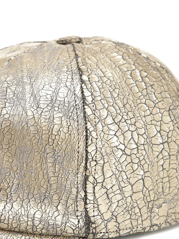 Gold-Tone Denim Cap - Image 4