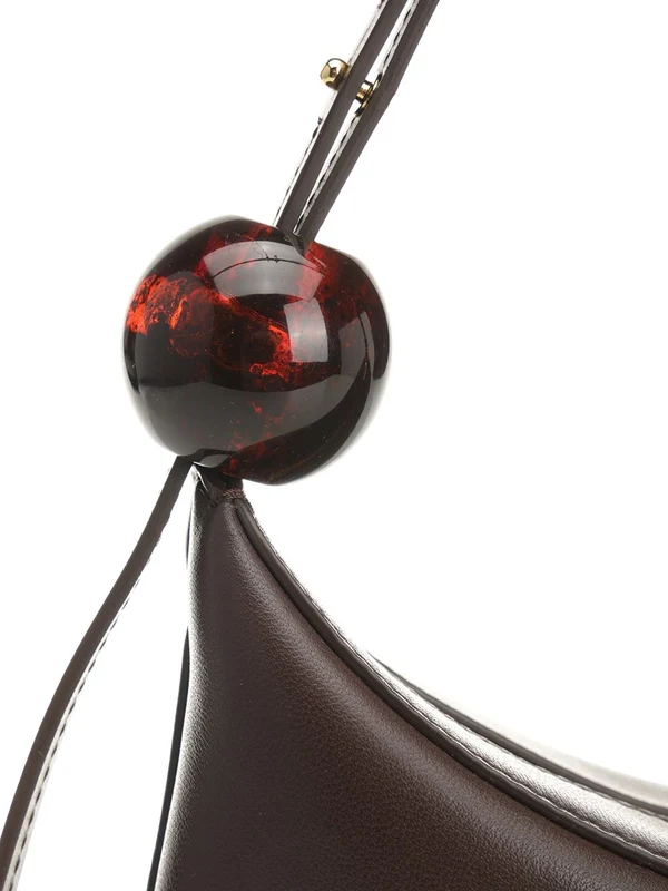 LE GRAND BISOU PERLE Leather Shoulder Bag - Image 5
