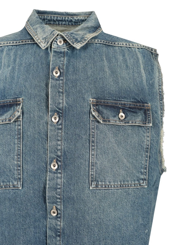 TOMMY Jumbo Sleeveless Denim Shirt - Image 4