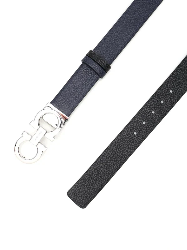 Gancini Buckle Leather Belt - Image 2