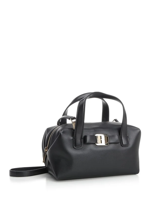 Metal Logo Mini Leather Shoulder Bag - Image 2