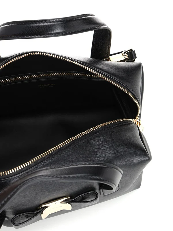 Metal Logo Mini Leather Shoulder Bag - Image 4