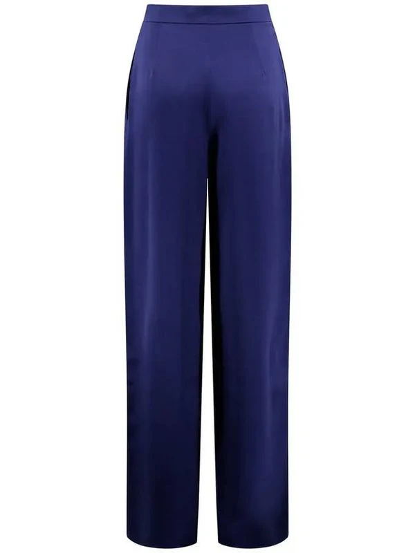 Pintuck Detail Satin Pants - Image 2