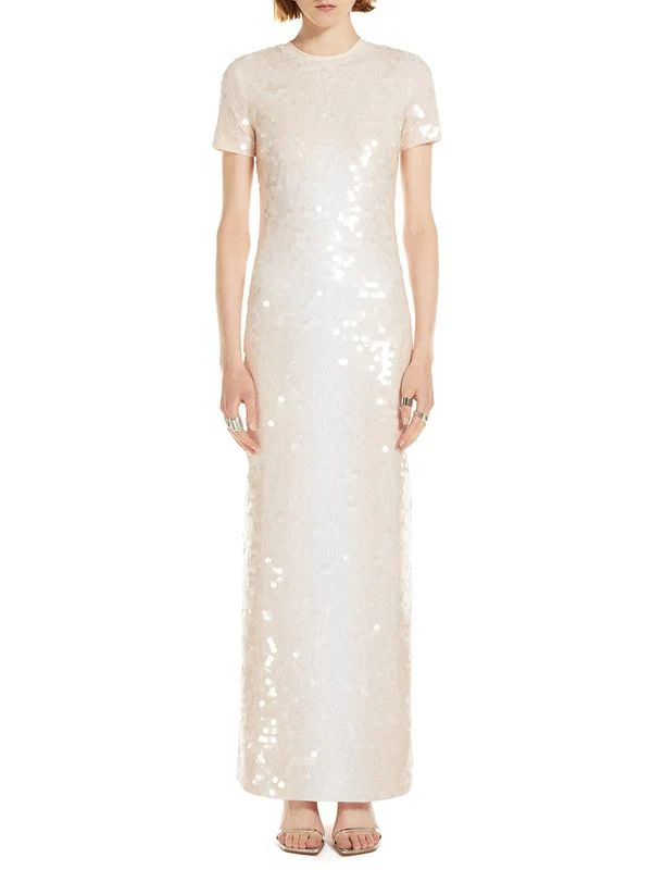Sequin Embellished Short Sleeve Dress - Image 2