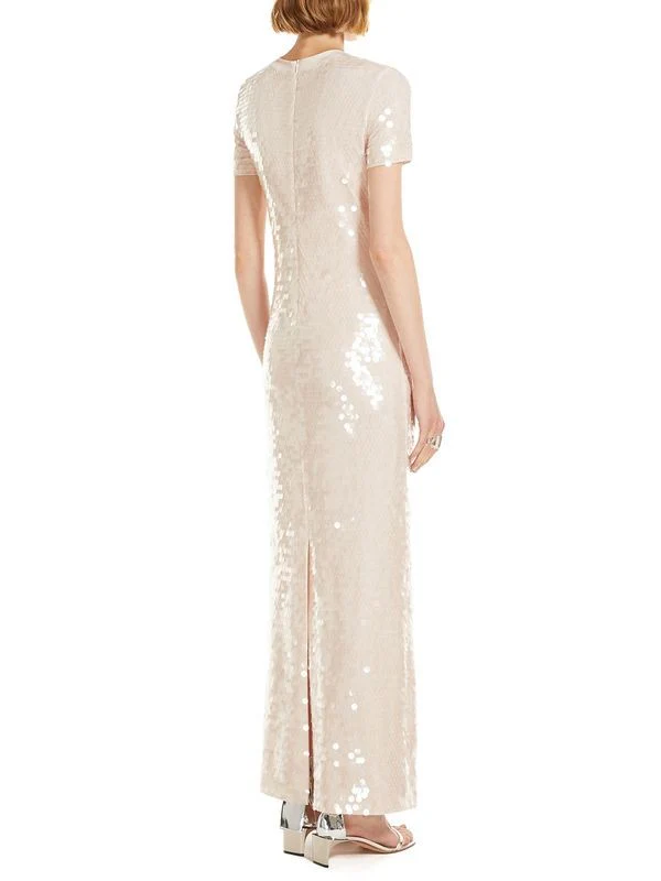 Sequin Embellished Short Sleeve Dress - Image 3