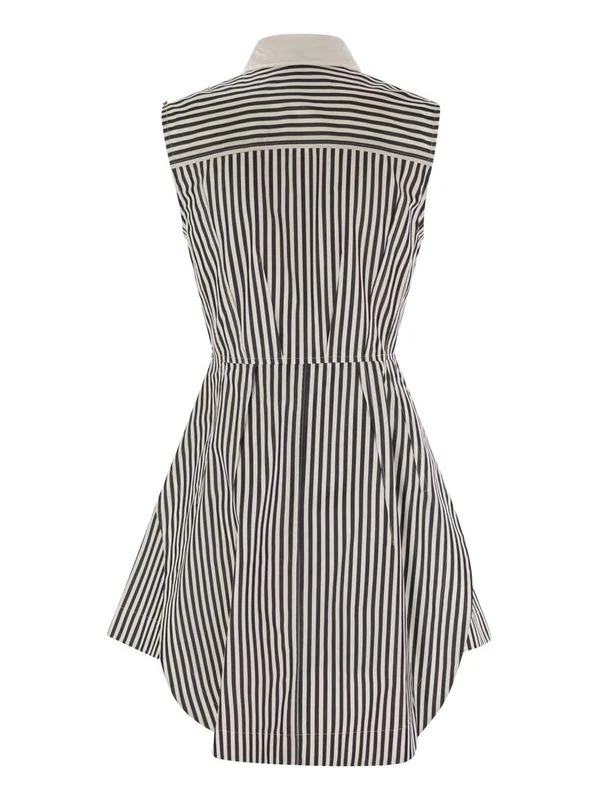 Sele Stripe Cotton Sleeveless Dress - Image 2