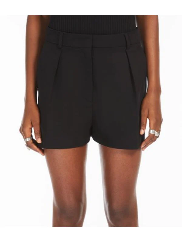 Front Pleats Cotton Blend Shorts - Image 2